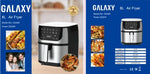 قلاية هوائية Galaxy  سعة 8 لتر شاشة رقمية 2000 واط