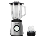 خلاط ومطحنة Galaxy 2 في 1 600 واط وعاء زجاجي 1.5 لتر ستانلس ستيل
