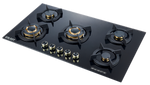 طباخ GAG-95Black – طباخ غاز فخم مع لوح زجاجي مقوى