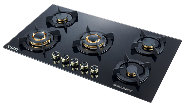 طباخ GAG-95Black – طباخ غاز فخم مع لوح زجاجي مقوى