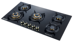 طباخ GAG-95Black – طباخ غاز فخم مع لوح زجاجي مقوى