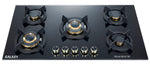 طباخ GAG-95Black – طباخ غاز فخم مع لوح زجاجي مقوى